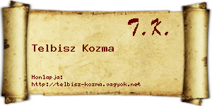 Telbisz Kozma névjegykártya